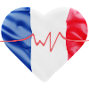 Bandiera francese - blu, bianco, rosso