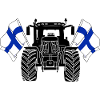 Tracteur deux drapeaux Finlande