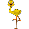 Canard flamant rose