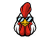 Rooster with Shades