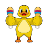 Duck Musician Rattle Music