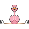 Flamingo patins à glace