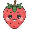 fraise sucrée kawaii