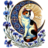 Calico Cat Moon