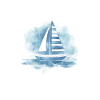 Sailboat on the sea