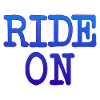 Motivierender Spruch RIDE ON Statement