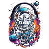 Skull astronaut universe