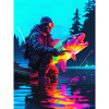 Neon Fisherman