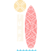 Surfer au soleil