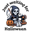Sensenmann näht Halloween Kostüm