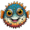 Funny Laughing Puffer Fish
