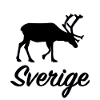 Suède Renne Silhouette Sverige Souveni