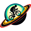 Cyclist on Saturn