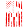 axe throwing american flag