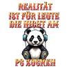 Niedlicher Panda Gaming Zocker Computer PC