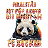 Niedlicher Panda Gaming Zocker Computer PC