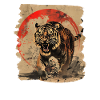 80s Retro Japanese Tiger