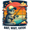 Fishing. Bait, wait, catch!