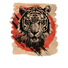80s Retro Japanese Tiger