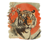 80s Retro Japanese Tiger