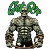 Funny Pun Saying Muscular Zombie