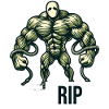 Funny Pun Saying Muscular Zombie