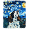 Springer Spaniel Hund Sternennacht Gemälde