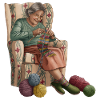 Knitting Doll Knitting Grandma