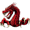 Mystery Legendär Roter Feuerdrache Mythisch 3D Episch