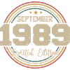 September 1989 Birthday Gift 1989