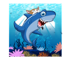 Cat bites shark