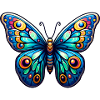 Bunter Schmetterling -Liberty