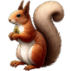 Cute Red Squirrel - Little Redhead