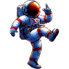 Happy Astronaut - Smile in Space
