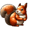Cute Red Squirrel