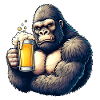 Chimpanzé Bière Festif