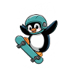 Penguin Skating Adventurer