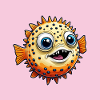 Drôle de poisson-globe rieur