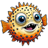 Funny Laughing Puffer Fish