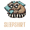 Official Sleeping Shirt Funny Raccoon