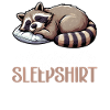 Official Sleeping Shirt Funny Raccoon