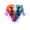 Asian Elephant Heart Line