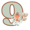 9th Birthday Fox Flowers