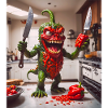 vegetables downfall Apocalypse Monster pepper