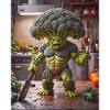 vegetables Apocalypse Monster mutant brocoli