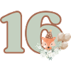 16th Birthday Fox Flowers