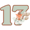 17th Birthday Fox Flowers