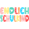 EINSCHULUNG ENDLICH SCHULKIND HERZ