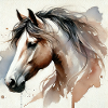 Aquarell Pferd