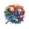 Cool badminton badminton design